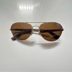 Ray-Ban Polarized Sunglasses in Brown and Gold